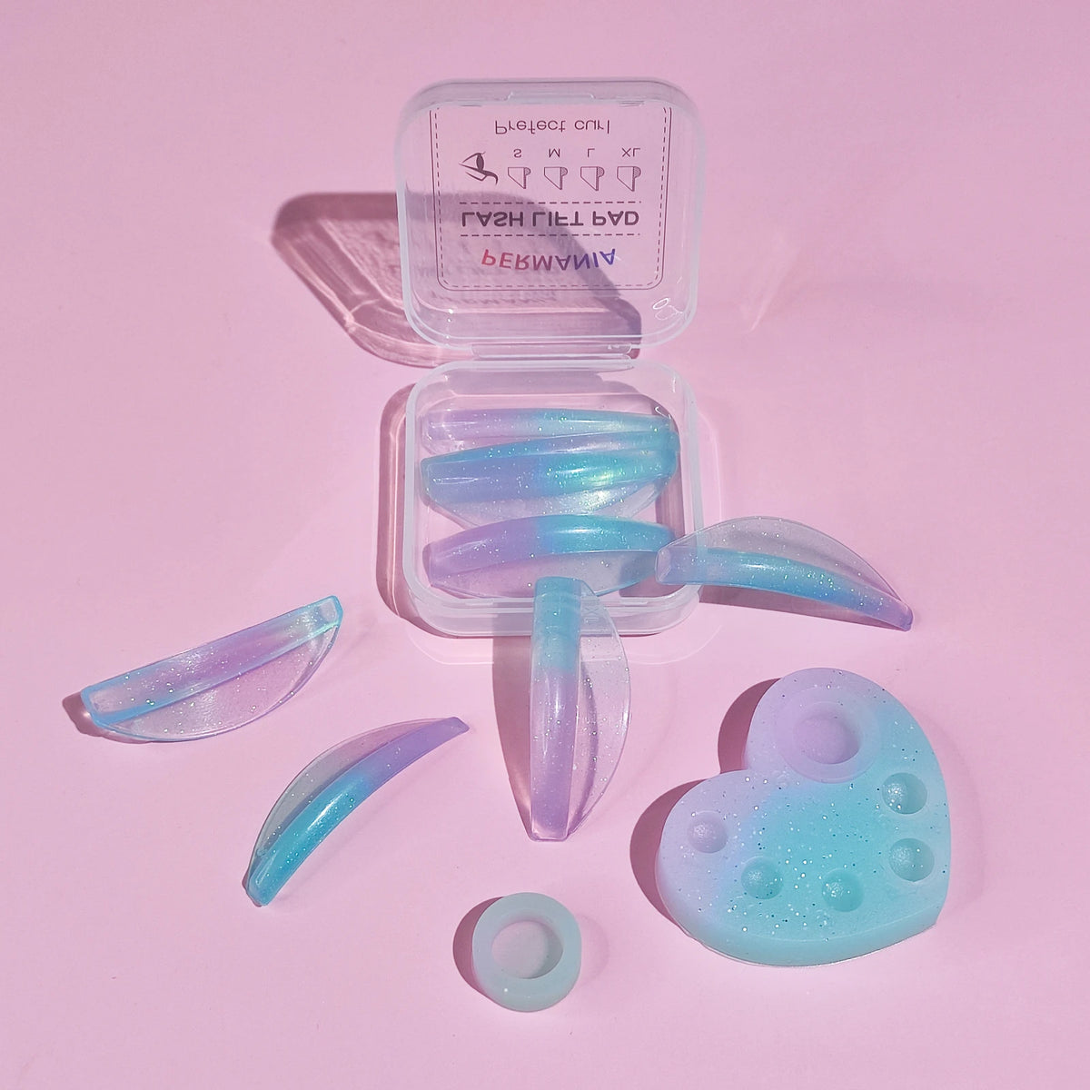 PERMANIA Nova Paleta de Pestanas Silicone Pestanas Rod Shield Pestanas Enrolador Pestanas Adesivo Lash Lift Pad Maquilhagem Ferramentas de Lifting de Pestanas
