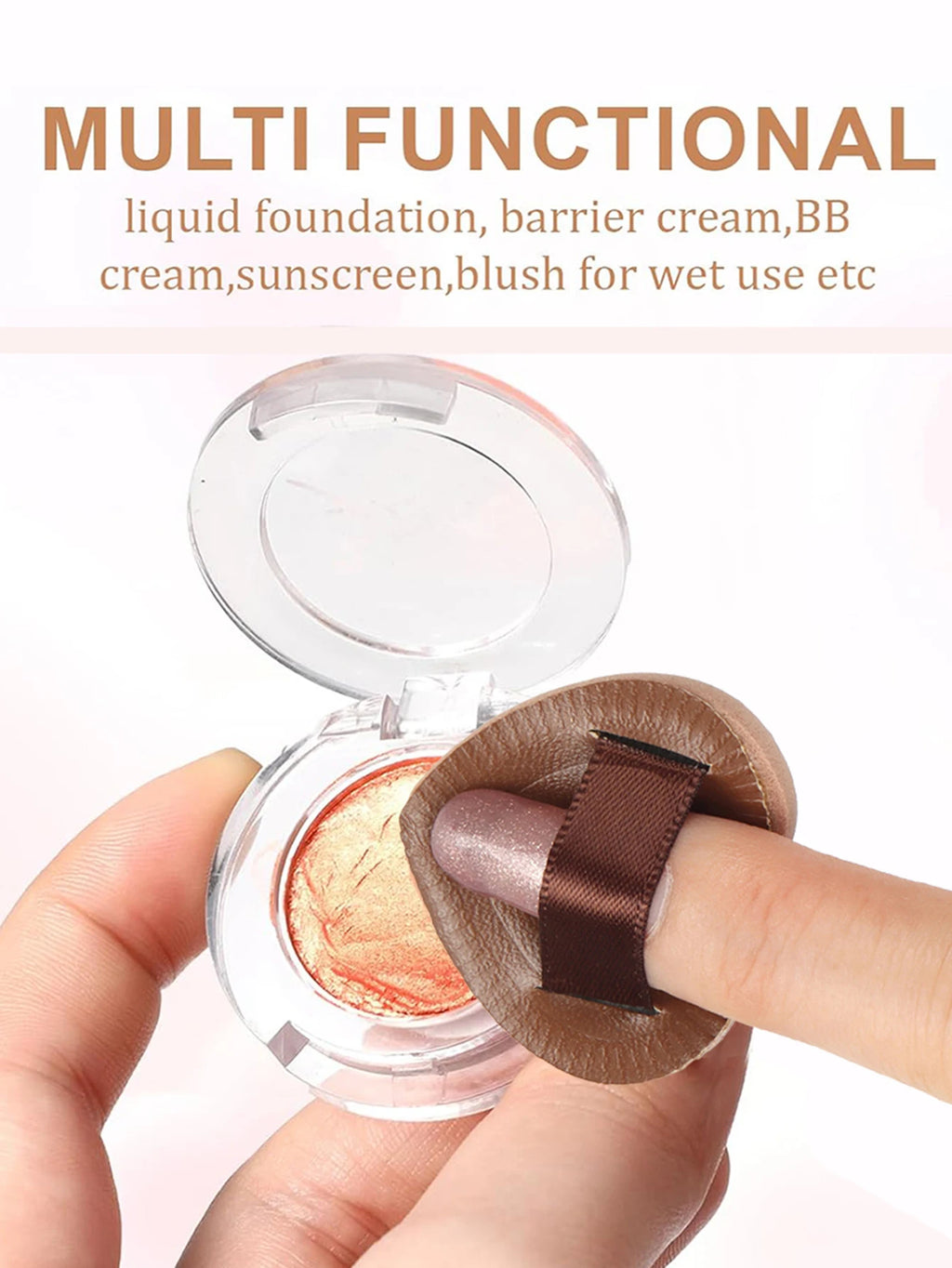 5/10/20Pcs Super Soft Cotton Candy Makeup Puff Necessary Wet Dry Use Air Cushion Powder Puff Multifunction Portable Makeup Sponge