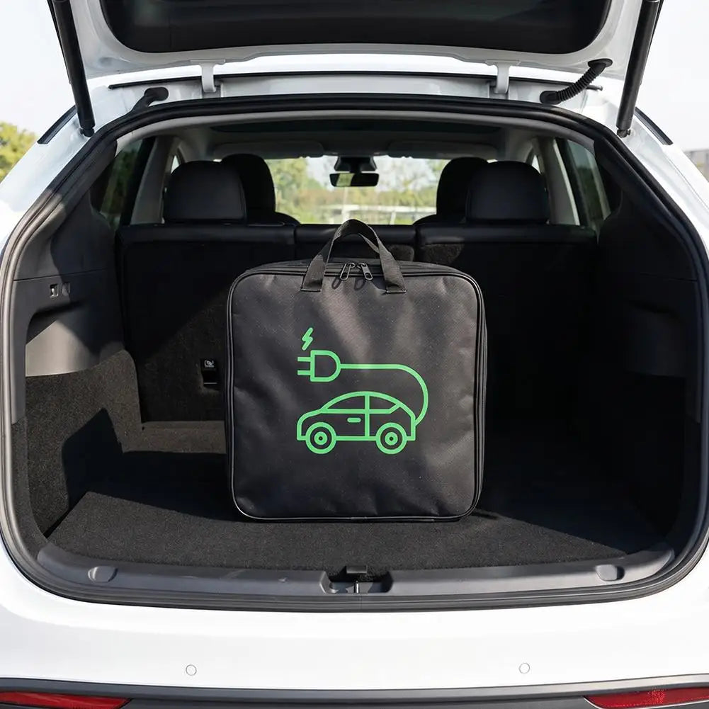 Electric Vehicle Charging Cable Bag Car Charger Cable Storage Bag Auto Trunk Organizer Scratch-Resistant Charger Cable Bag