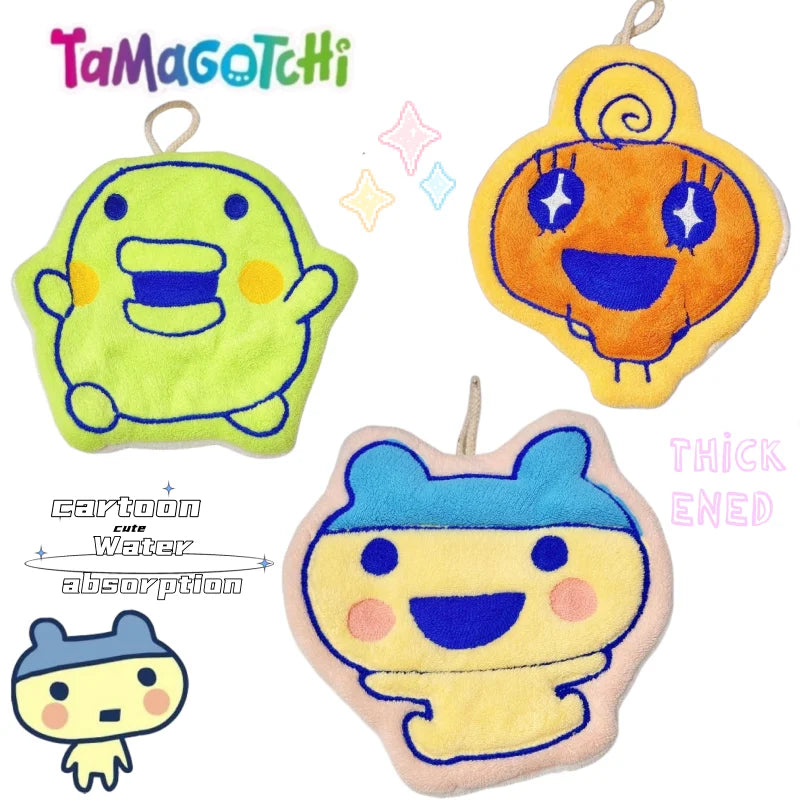 Tamagotchi Hand Towel  New Creative Cartoon Fashionable and Simple High-Value Thick and Absorbent Ooguchi and Mimekichi towel