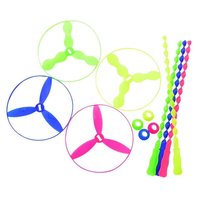 10-50 unidades de Brinquedos Discos Voadores Discos Giratórios Helicóptero Lembranças de Festa de Aniversário Infantil Presentes para Convidados Prémios Escolares Artigos para Festas de Casamento