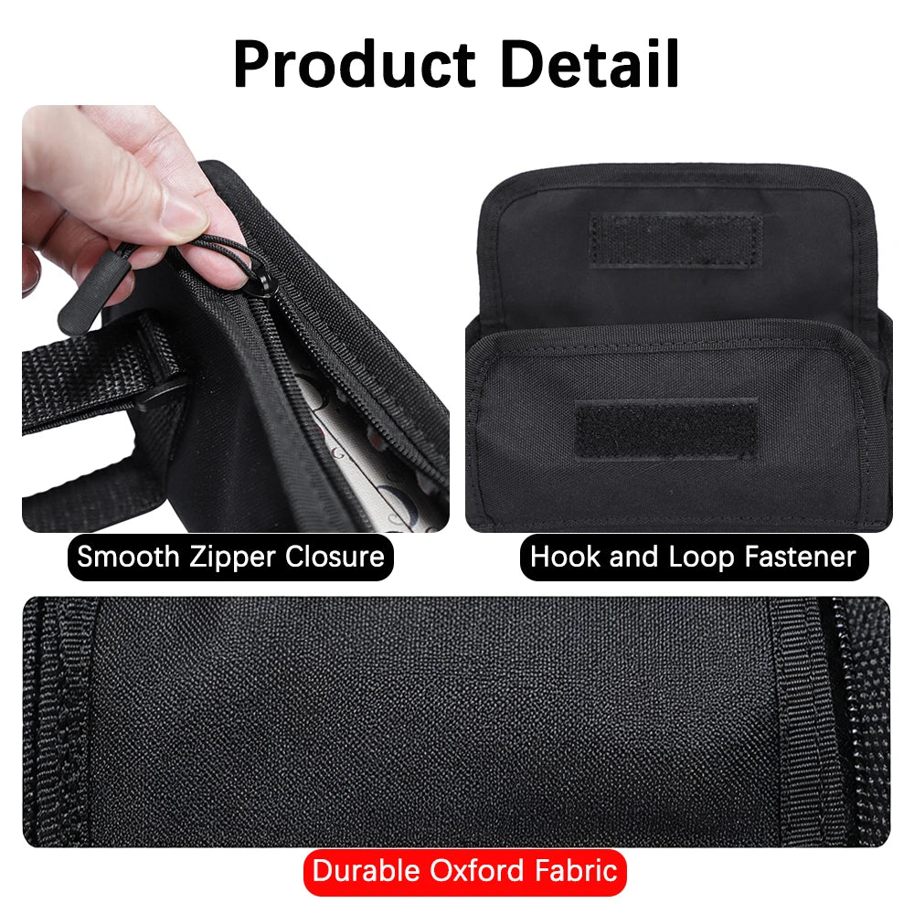 Roll Bar Sunglasses Holder Bag for Jeep Wrangler JL JK JT TJ Sports Sahara Rubicon Unlimited 2007-2026 Storage Accessories