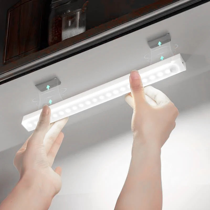 1 LED Motion Sensor Cabinet Light Wireless Magnetic USB Rechargeable under Cabinet & Closet Lighting Night Light for Kitchen