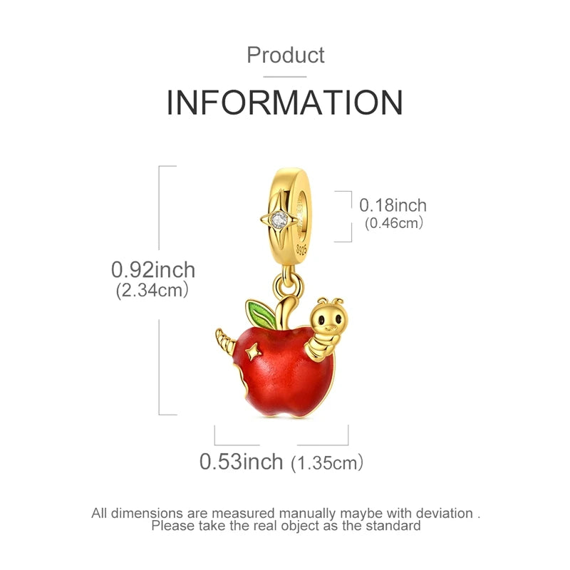 Original 925 Sterling Silver Charm Bead Golden Series Zircon Pendant Fit Original Bracelet Necklace For Women DIY Jewelry Gift
