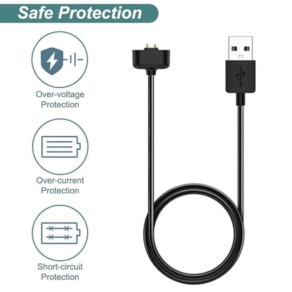 For Amazfit Band 7 Charger USB Charger Smart Watch Charger Replacement Charger 3.3ft