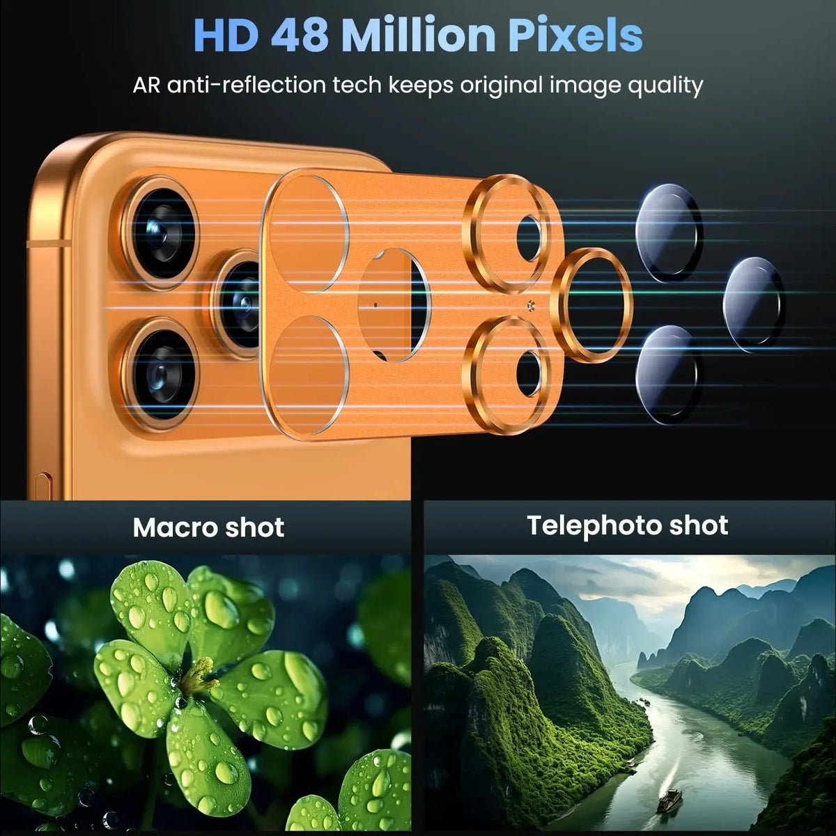 New style Metal Tempered Glass Lens Protector Full Cover Anti Scratch Back Camera Protective Film HD for iPhone 17Pro 17 Pro Max