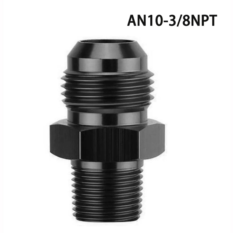 AN4 AN6 AN8 AN10 AN12 To 1/8 1/4 3/8 1/2 3/4 NPT Oil-cooled Adapter Universal Straight Fuel Hose Adapter Pipe Thread Fitting