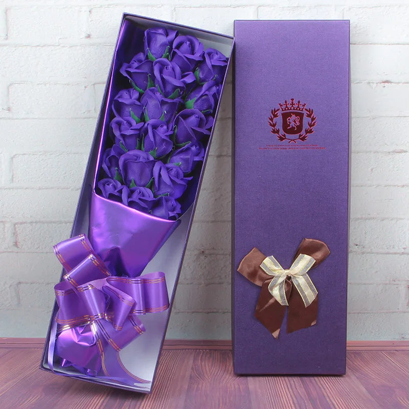 New Valentine's Day Gifts 7 Rose Artificial Flowers Wedding Decoration Mother's Day Gifts Home Decor Birthday Gifts 2023 Navidad