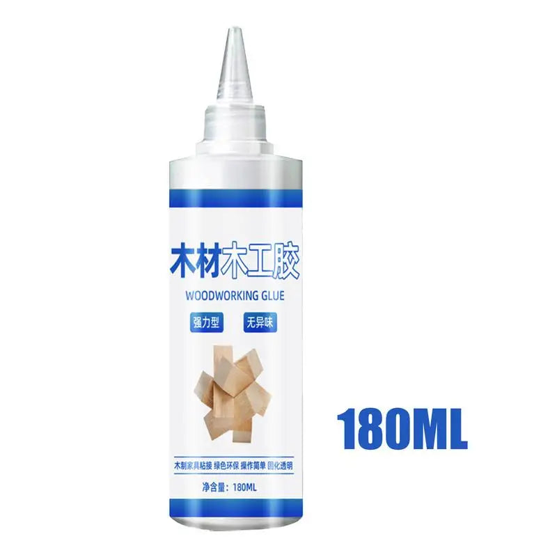 Wood Glue For Furniture 180ml Carpenter Glue Transparent Eco-Friendly Wood Adhesive Professional Safe Glue Multi-Functional