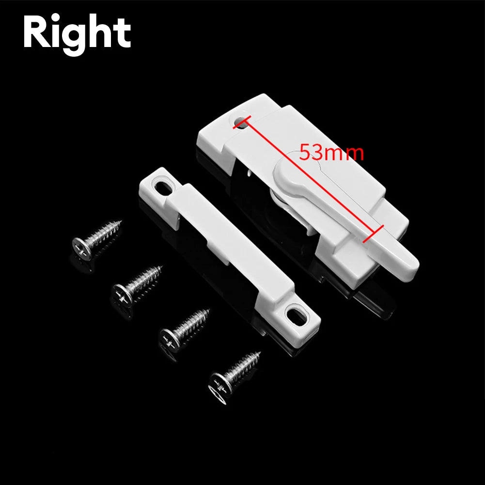 1PC Zinc Alloy Sash Lock 60x25mm Sliding Casement Sash Vertical Slider Fitch Catch Lock White Home Door Window Hardware