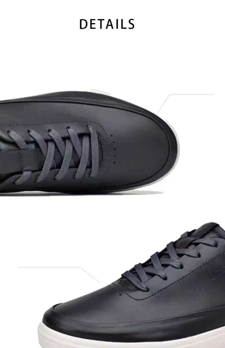 High Quality Men's Genuine Leather Shoes Summer Comfortable Sneakers Fashion Men Shoes Soft Leather Versatile Skateboard Shoes