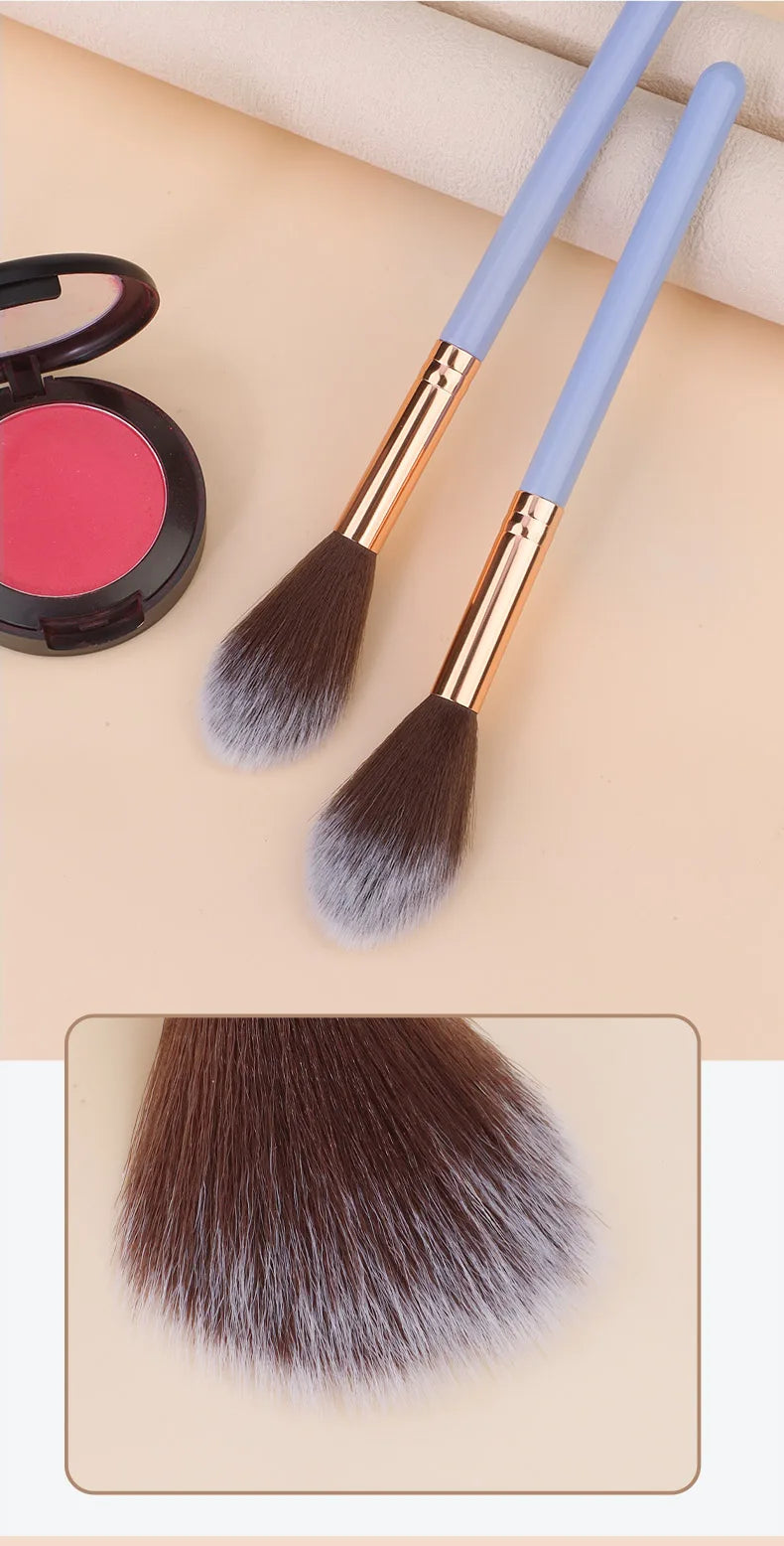 1/5/10pcs Professional Blush Highlight Loose Powder Brush Portable Multifunction Soft Fiber Makeup Brush Beauty Tools