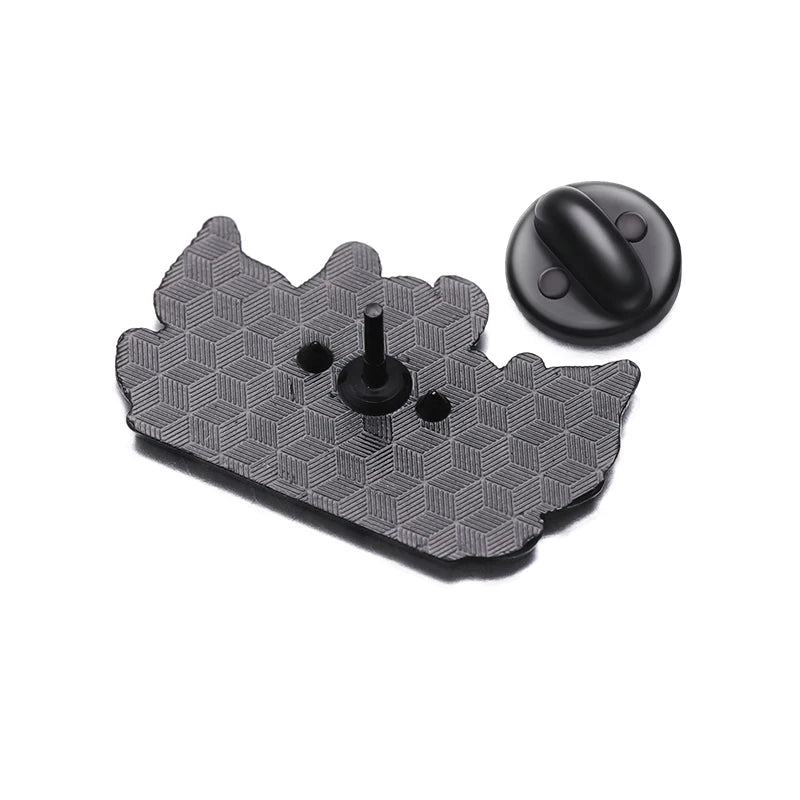 Fire Helllmo Enamel Pins Custom Cute Cartoon Brooches Lapel Badges Funny Anime Animal Jewelry Gift for Kids Friends