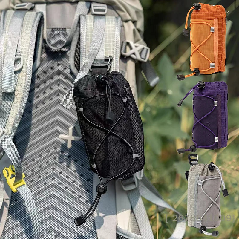 1Pc Expandable Modular Shoulder Strap Pouch , Outdoor Hydration Bottle & Phone Carrier with MOLLE Attachment Backpack Accessory