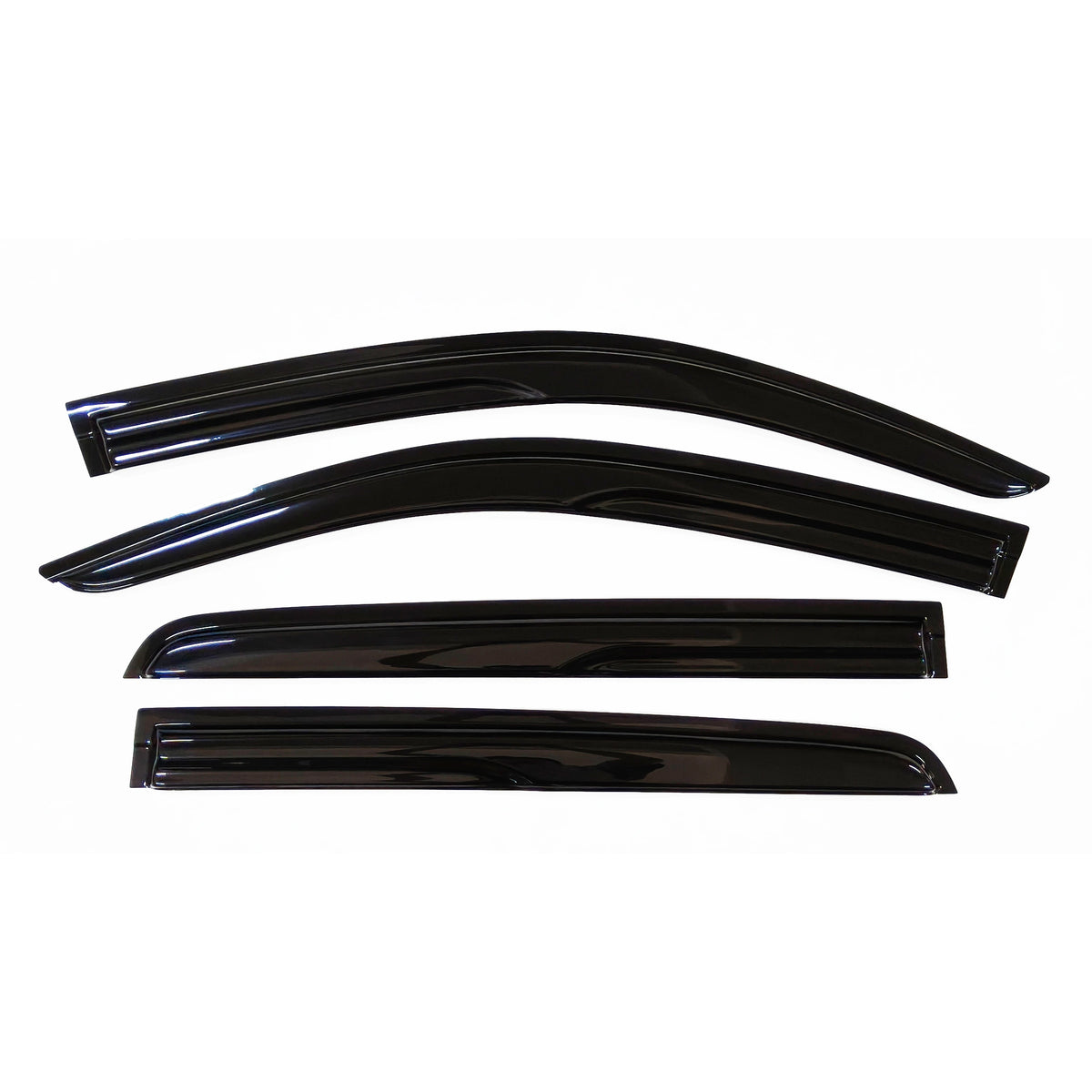 AIBAP 4pcs Car Windows Visor for Toyota Hilux 2015-2025 Revo Double Cab Window Visors Rain Guards Rain Guard Sun Rain Visors