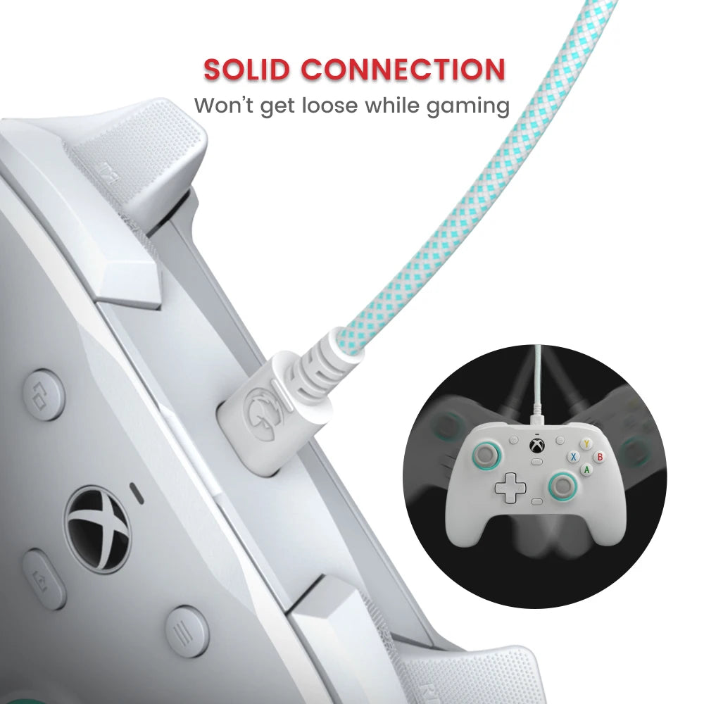 GameSir 3m Cable for G7 Pro G7 Pro 8K Nova Lite Cyclone 2 G8 Plus Gamepad Accessories USB Connector Original Nylon Braided Cable
