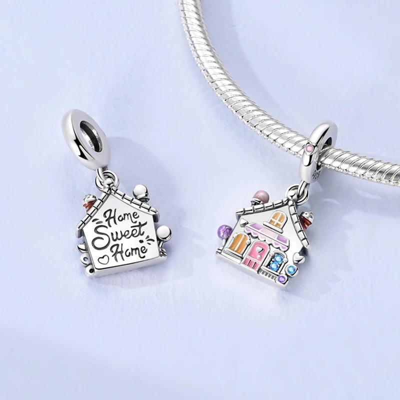 New Original Charm Beads 925 Sterling Silver Butterfly Hot Air Balloon Dangle For Bracelet Women Girl Fine DIY Jewelry Gift