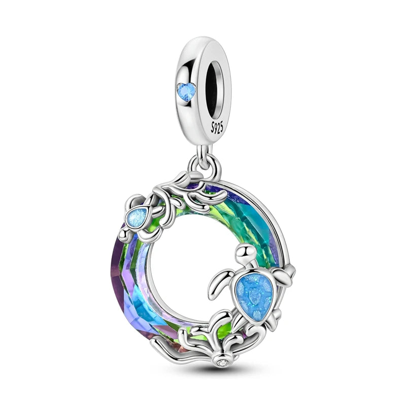New Original Charm Beads 925 Sterling Silver Butterfly Hot Air Balloon Dangle For Bracelet Women Girl Fine DIY Jewelry Gift