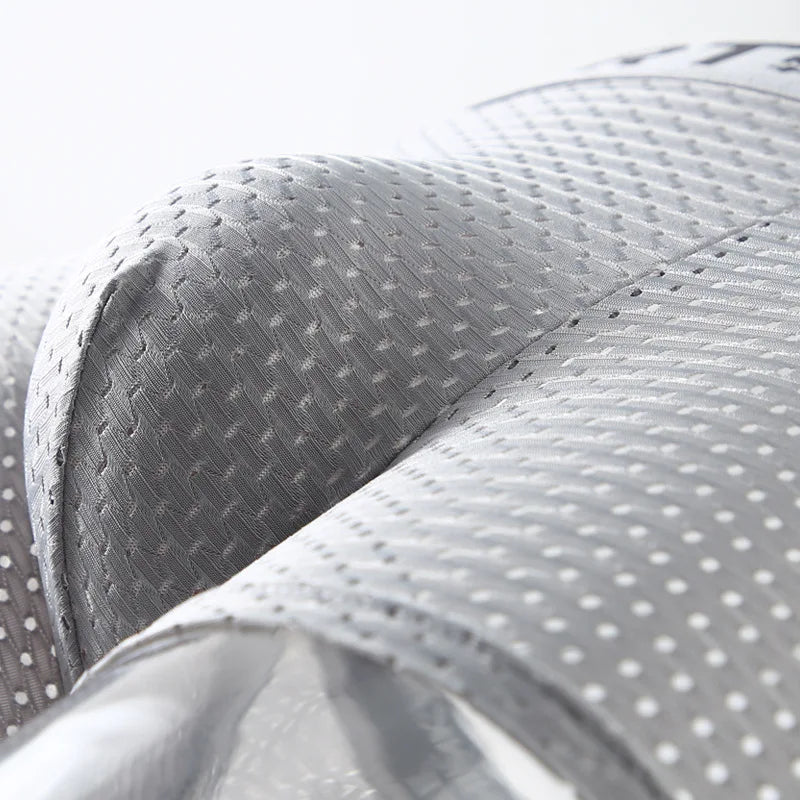 Men's Ice Silk Mesh Boxers Breathable Mesh Four Corner Pants Panties Shorts Summer Boxer Shorts Male Comfortable Underpants