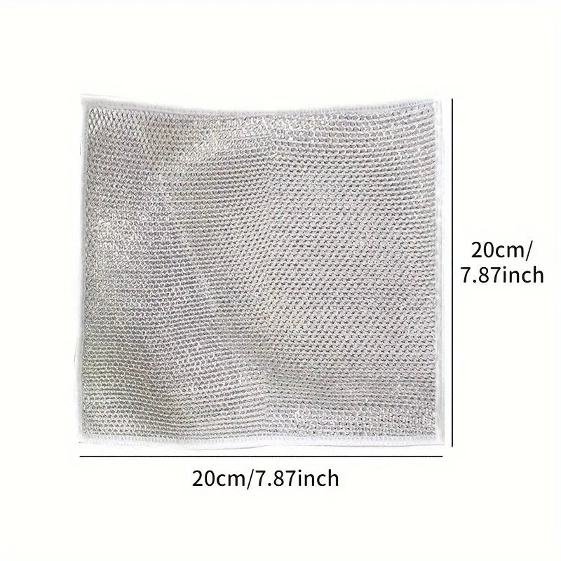 1/5/10/20/30/40pcs single-layer silver-threaded wet wipes, household kitchen stove dishwashing cloths