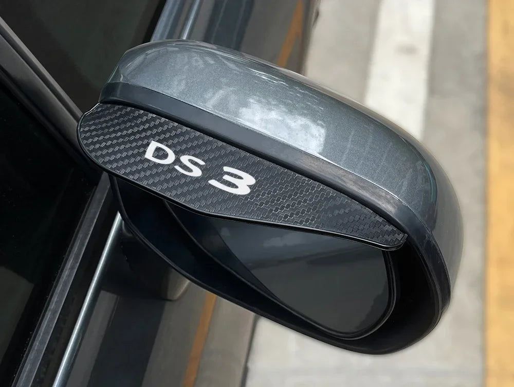 Car Rearview Mirror Eyebrow Rain Shade Rainproof Cover Auto Accessories For DS Citroen DS3 Cabrio DS4 DS5 Prestige 5LS DS6 DS7