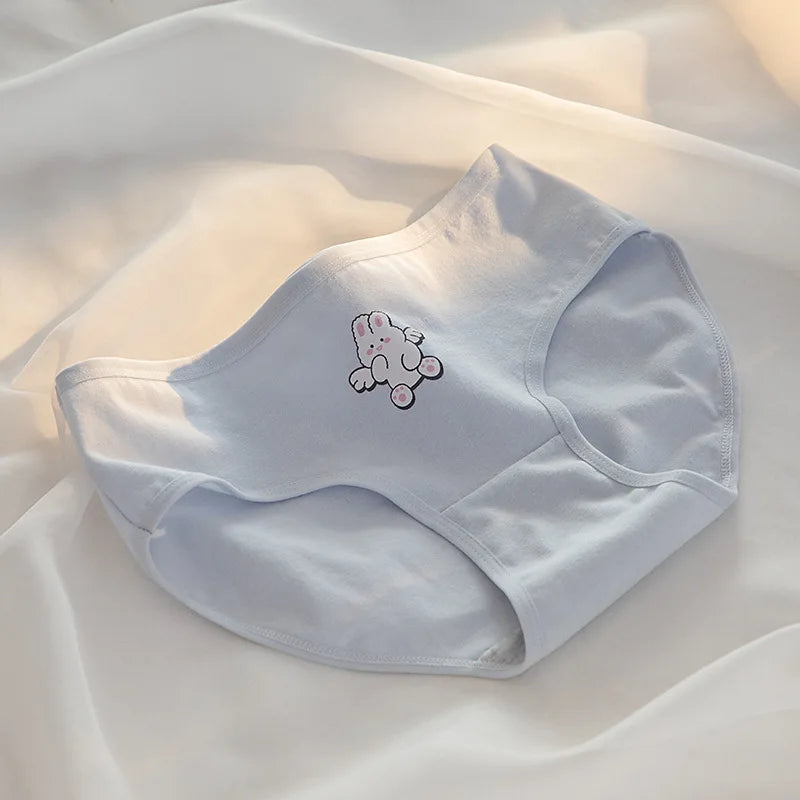 New Underwear Women Cute Rabbit Pattern Panties Girls Briefs Sexy Lingeries Cueca Calcinhas Cotton Shorts Underpants Cute Panty