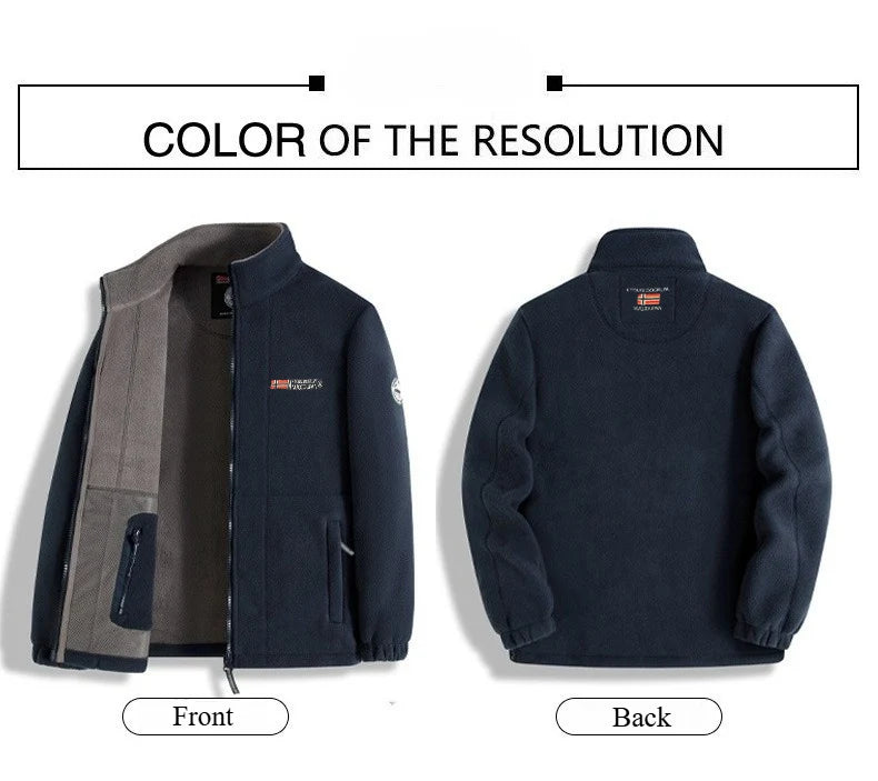 Casaco de Inverno Novo para Homem, Polar Grosso, Design de Qualidade para Exterior, Quente, Moda Masculina, Vestuário de Outono