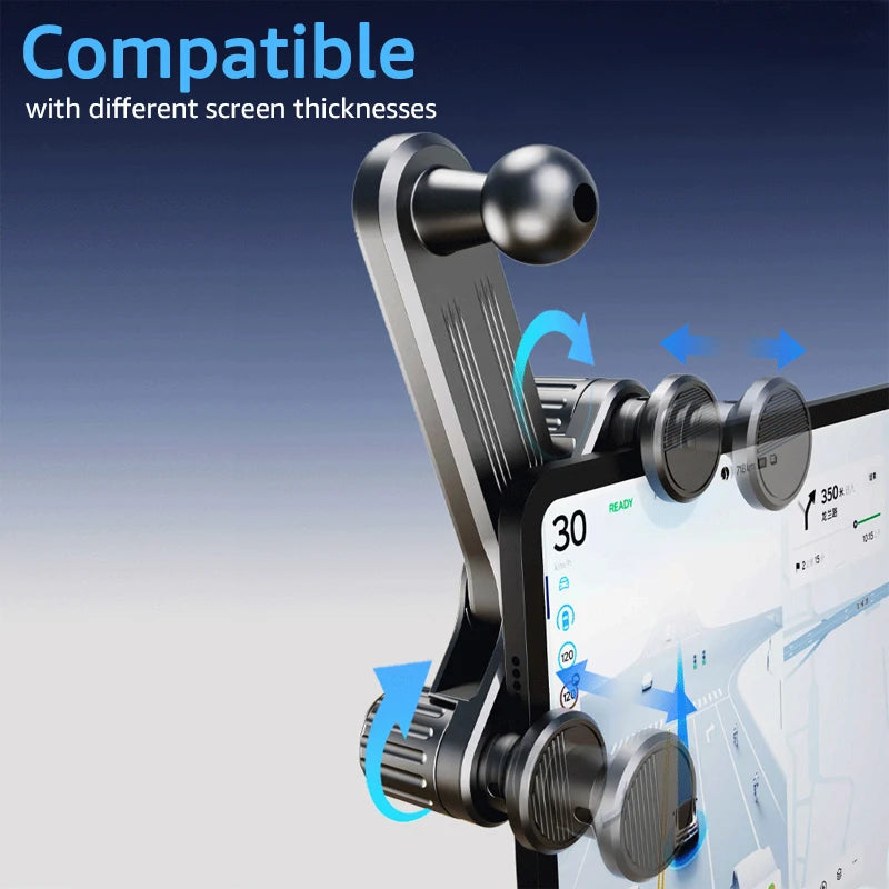 Acessórios de carro para suporte de telemóvel com cabeça esférica de 17 mm, base de montagem para ecrã da consola central do carro