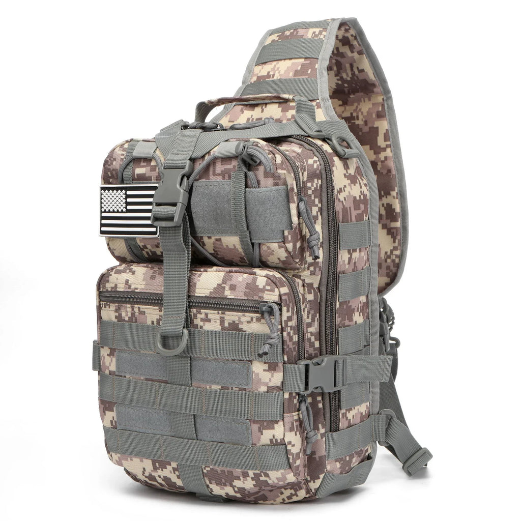 Tactical Assault Pack Sling Backpack Waterproof EDC Rucksack Bag for Outdoor Hiking Camping Hunting Trekking Travelling