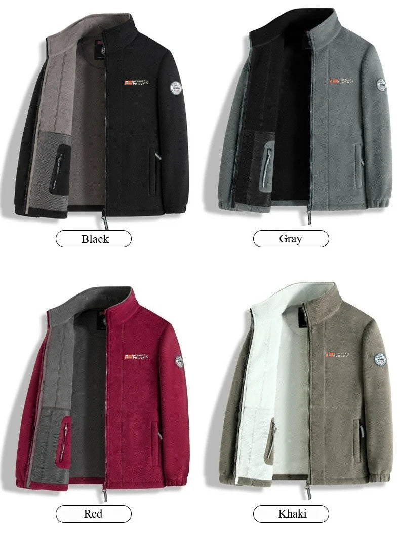 Casaco de Inverno Novo para Homem, Polar Grosso, Design de Qualidade para Exterior, Quente, Moda Masculina, Vestuário de Outono