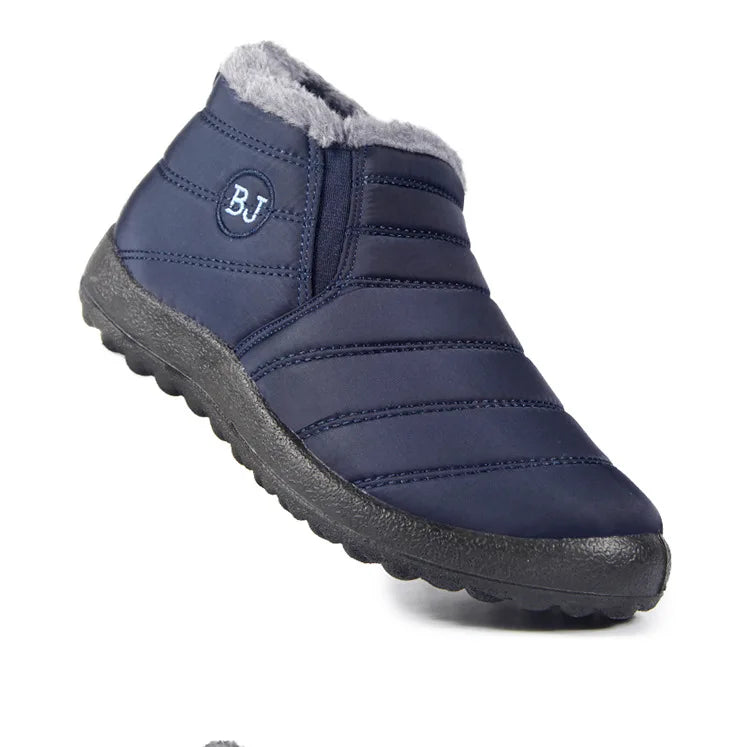 Snow Women Boots Fashion Unisex Shoes Slip On Platform Shoes For Women Ankle Boots Waterproof Plush Winter Shoes Botas Mujer