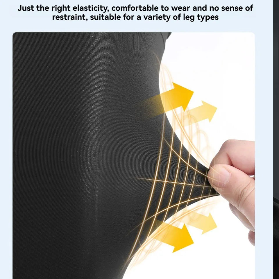 GTUBIKE 1 PCS Sports Knee Support Protector Brace Strap, Breathable ANTI-UV Cycling Leg Sleeve Basketball Leg Sleeves Knee Pads