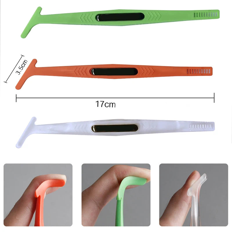 Kit de ferramentas para vinil autocolante, espátula magnética flexível, micro espátula, raspador de cantos e ferramentas para ranhuras curvas para instalação de películas em veículos com contornos