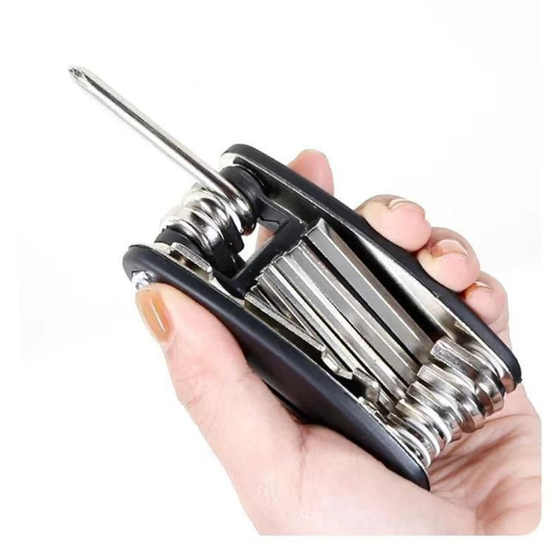 16-in-1 Socket Wrench Set, Non-Slip Rotating Head. Durable Stainless Steel for Home & Car Repairs. Easy & Universal Tool.