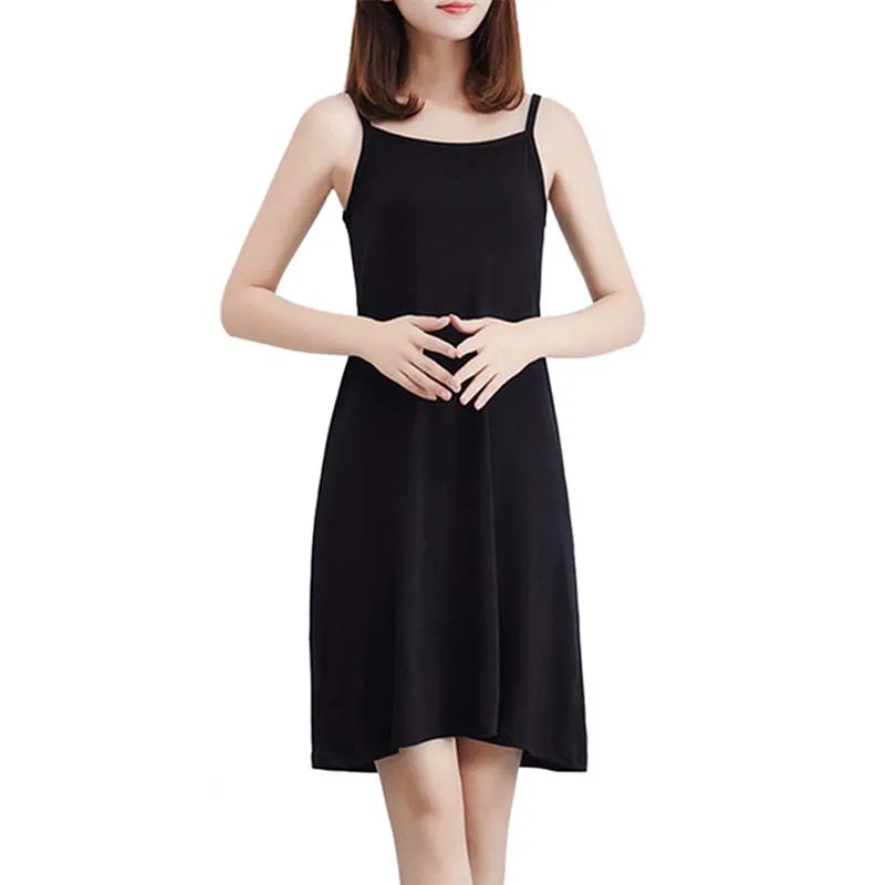 Petticoat Suitable for Short Skirt Women's Plain Tight-fitting Dress Home Service Suspender Nightdress Bottoming Skirt Bag Hip