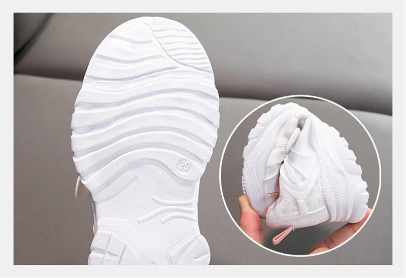 Size 26-36 Fashion Shoes Children Sneakers Sport Girls Shoes Child Rubber Leisure Trainers Kids Sneakers 2020 Brand Autumn Shoes