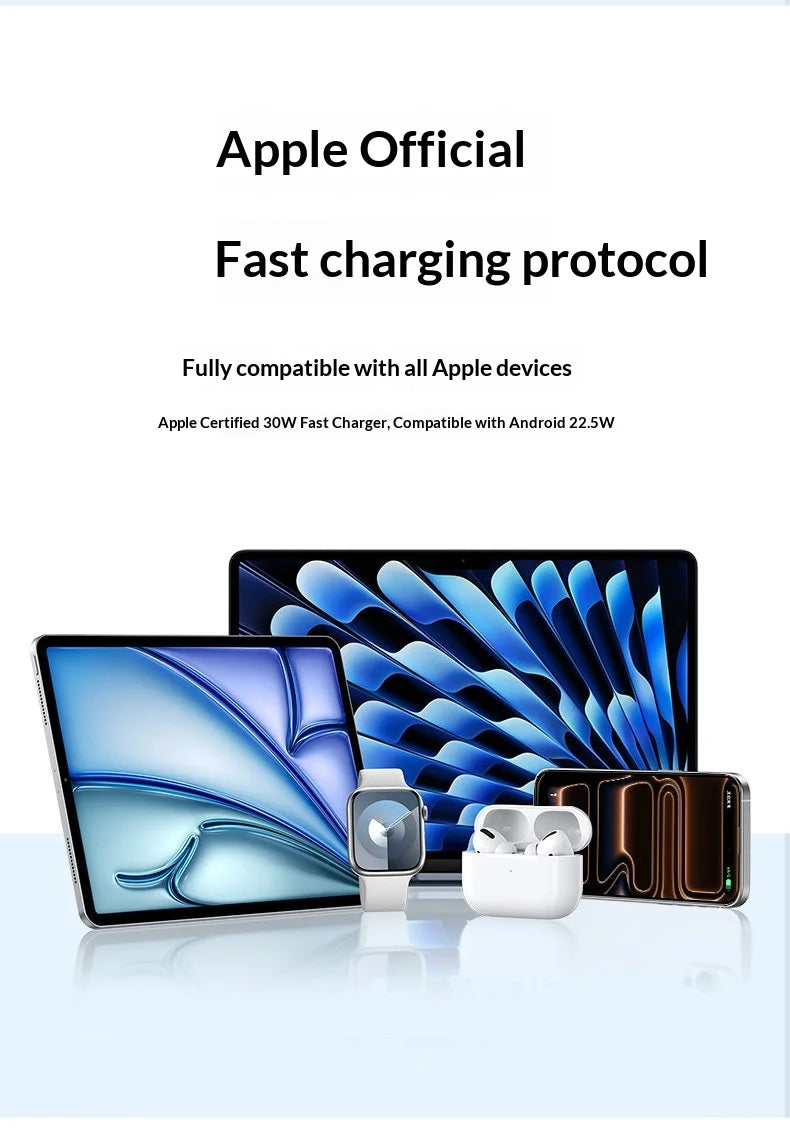 Anker 30w Pd Fast Charger Ice Sensing Usb C Wall Charger For Phone 16 Pro Max Phone 15 Pro Portable Mobile Phone Power Adapter
