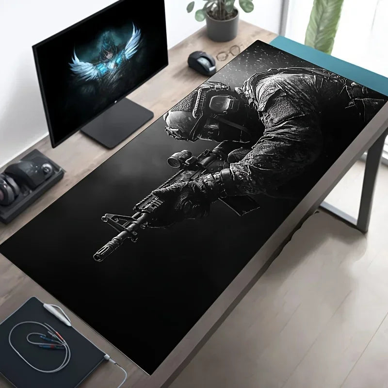 Cool E-sports Speed Large Tactical Soldier Mouse Pad Non-Slip XXL Desk Pad Gaming Accessories Home and FPS CSGO Gamer Mouse Mat