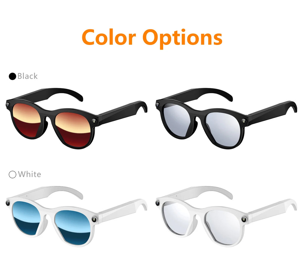 New Smart AI Glasses 500W Shooting Camera HD Photo Video Voice Call Translation Waterproof Bluetooth AI Motorcycle Glasses ﻿