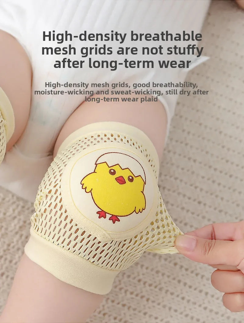 Anti-Fall Learning to Walk Gear for Infants & Toddlers Baby Knee Pads 1 Pair - Thin Summer Crawling Protection,