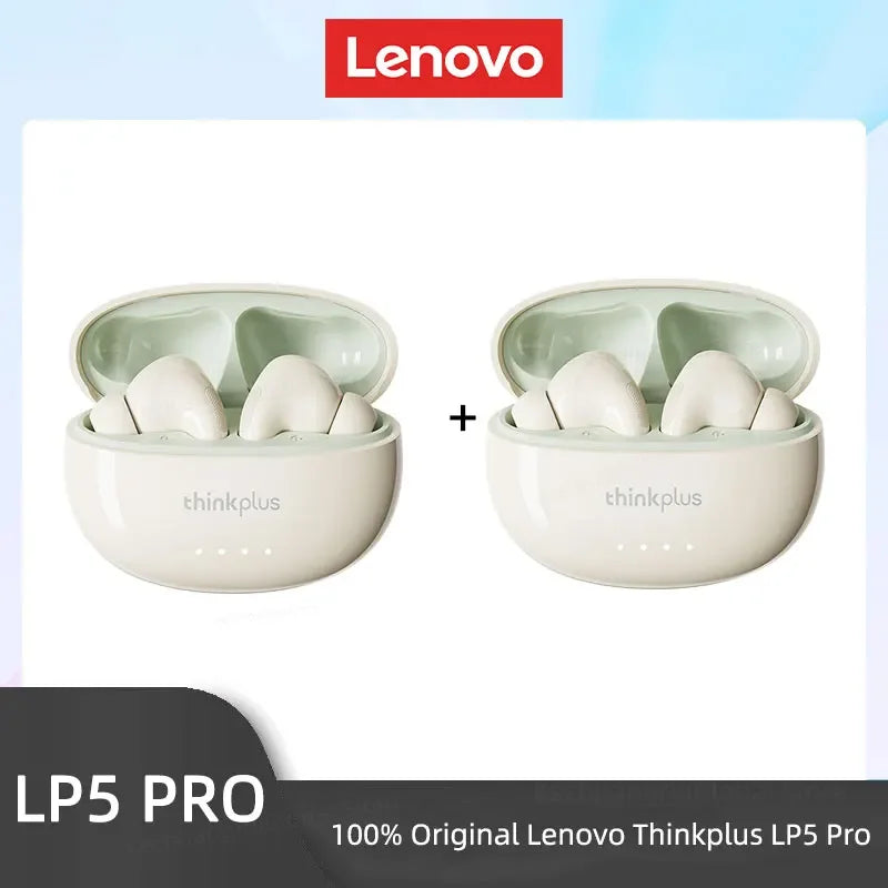 Lenovo LP5 PRO Wireless Bluetooth 5.4 Earphones TWS HiFi Sound Gaming Earbuds Sport Headset Long Standby Touch Contol with Mic