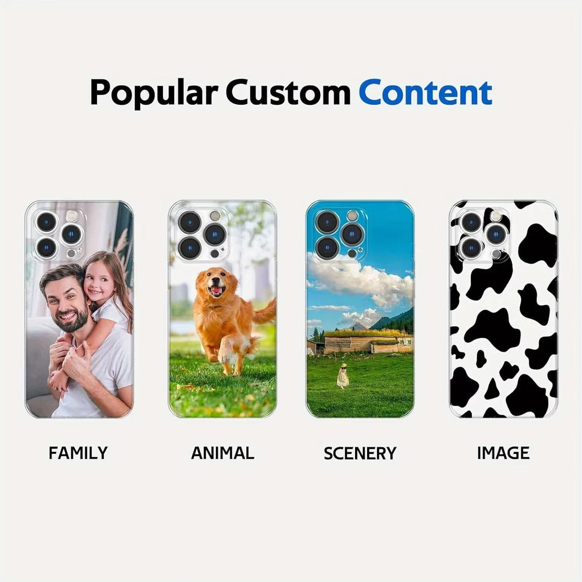 DIY Photo Customized Transparent Phone Case for Xiaomi Redmi Note 14 13 12 11 Pro Plus 4G 5G 15C 14C 13C 12C 10 10C 9A 9C Cover