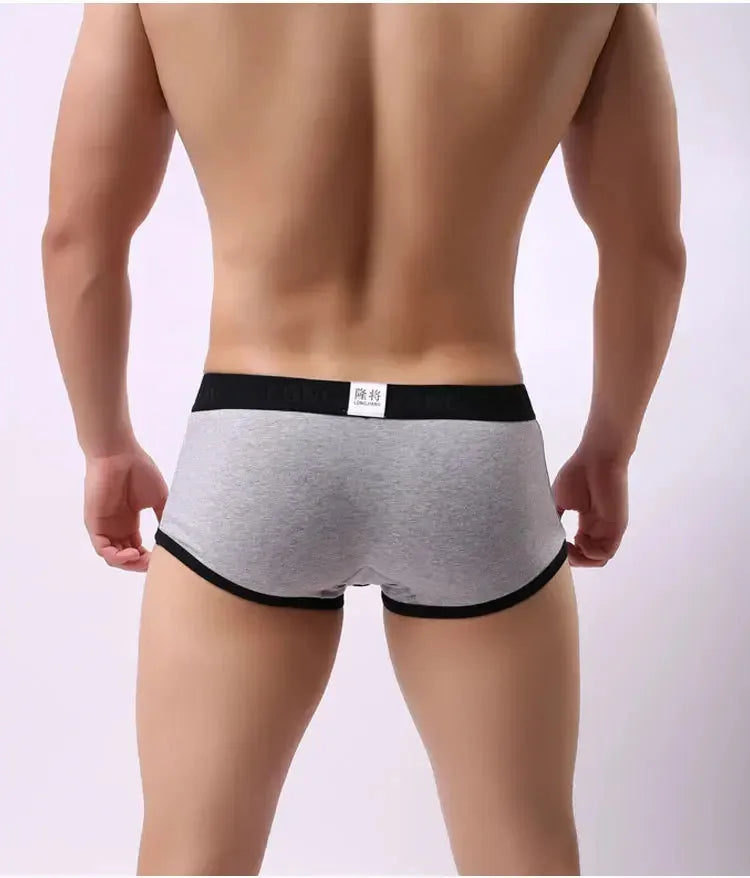 Mens Boxers Cotton Underwear Hot Male Underwear Breathable Underpants Men Sports Panties Shorts Comfortable Boxer