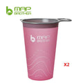 MAP BROTHER 200ml Foldable Soft Flask TPU Squeeze Outdoor Sport Running Water Bottle for Running Hiking Cycling Climbing Durable