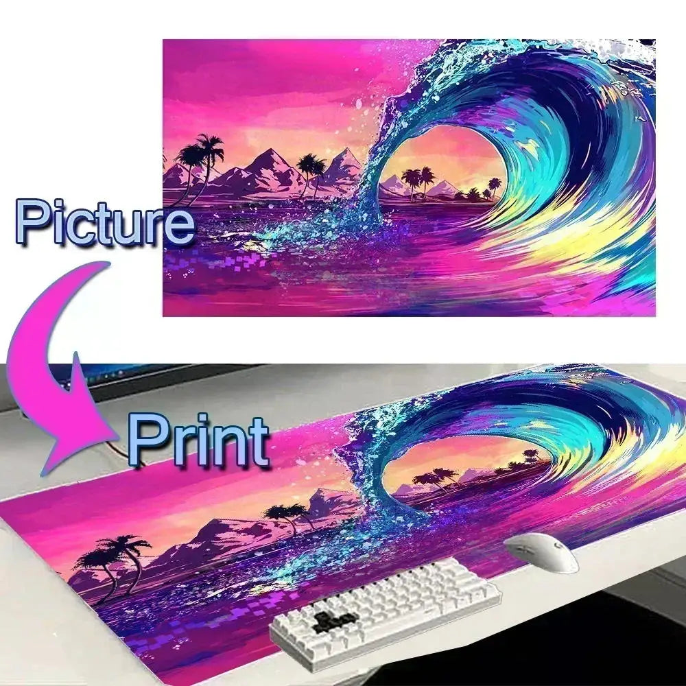 Diy Large Playmat Custom Mouse Pad Print Gaming Customized Mat Card Cards Mousepad XXL Size Gamer Office Mousepad With lock edge