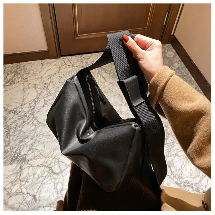 Tilorraine women bag leather large capacity single shoulder bag PU female versatile messenger bag retro style crossbody bag