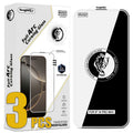3pcs Borderless Corning Tempered Glass HD AF ESD Screen Protector Film For iPhone Duo 18 Pro Max 17 Air 17E 16 Plus 15 14 13