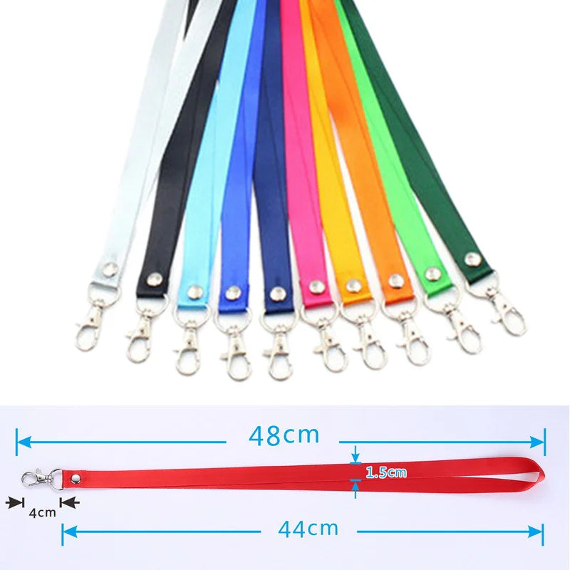 10 Pcs ID Card Rope Mobile Phone Lanyard Keys Gym Holder Fashion Personality Neck Strap USB Badge Lanyard Camera Rope