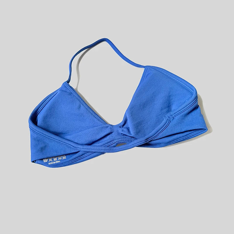 WAREBALL Gym Set Women 2 Piece Sets Halter Neck Tank Tops High Waist Scrunch Seamless Shorts Sport Suit Sportswear Workout Set