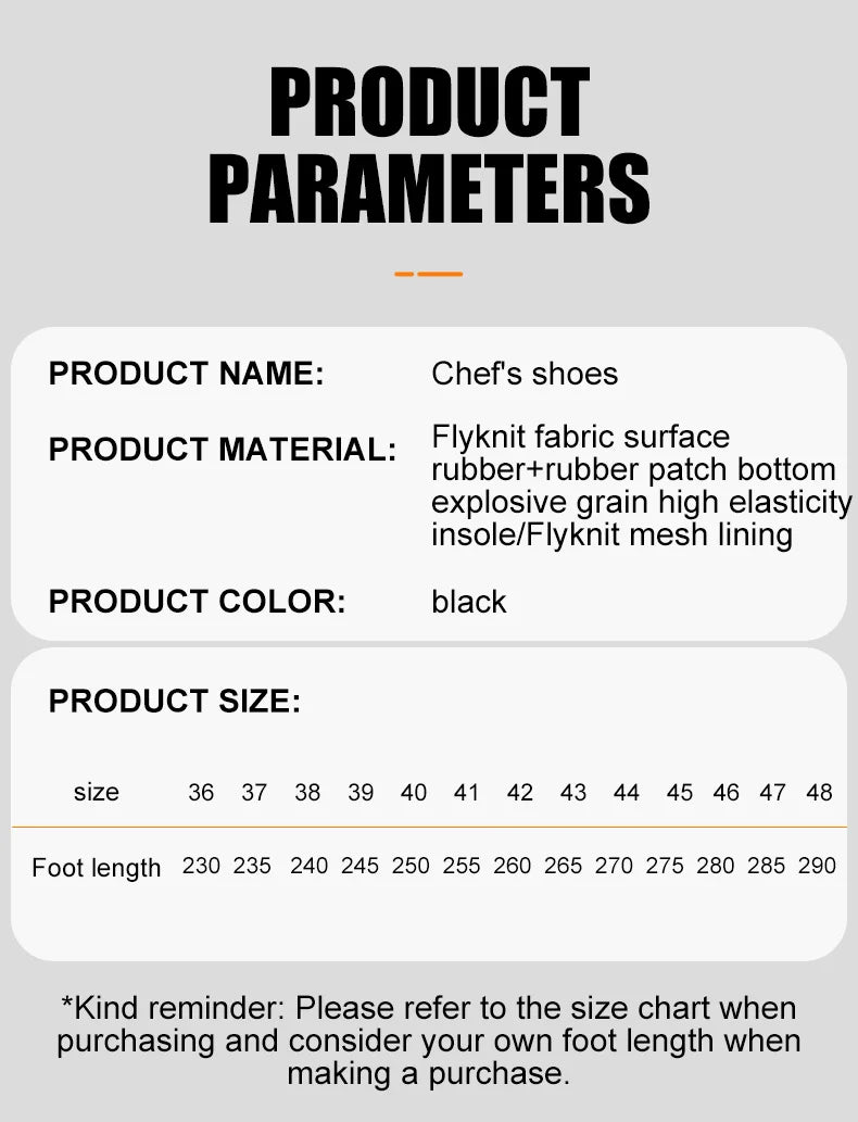 anti-skid kitchen work shoes non slip work waterproof boots lightweight Safety shoes for men chef work shoes leather sneakers